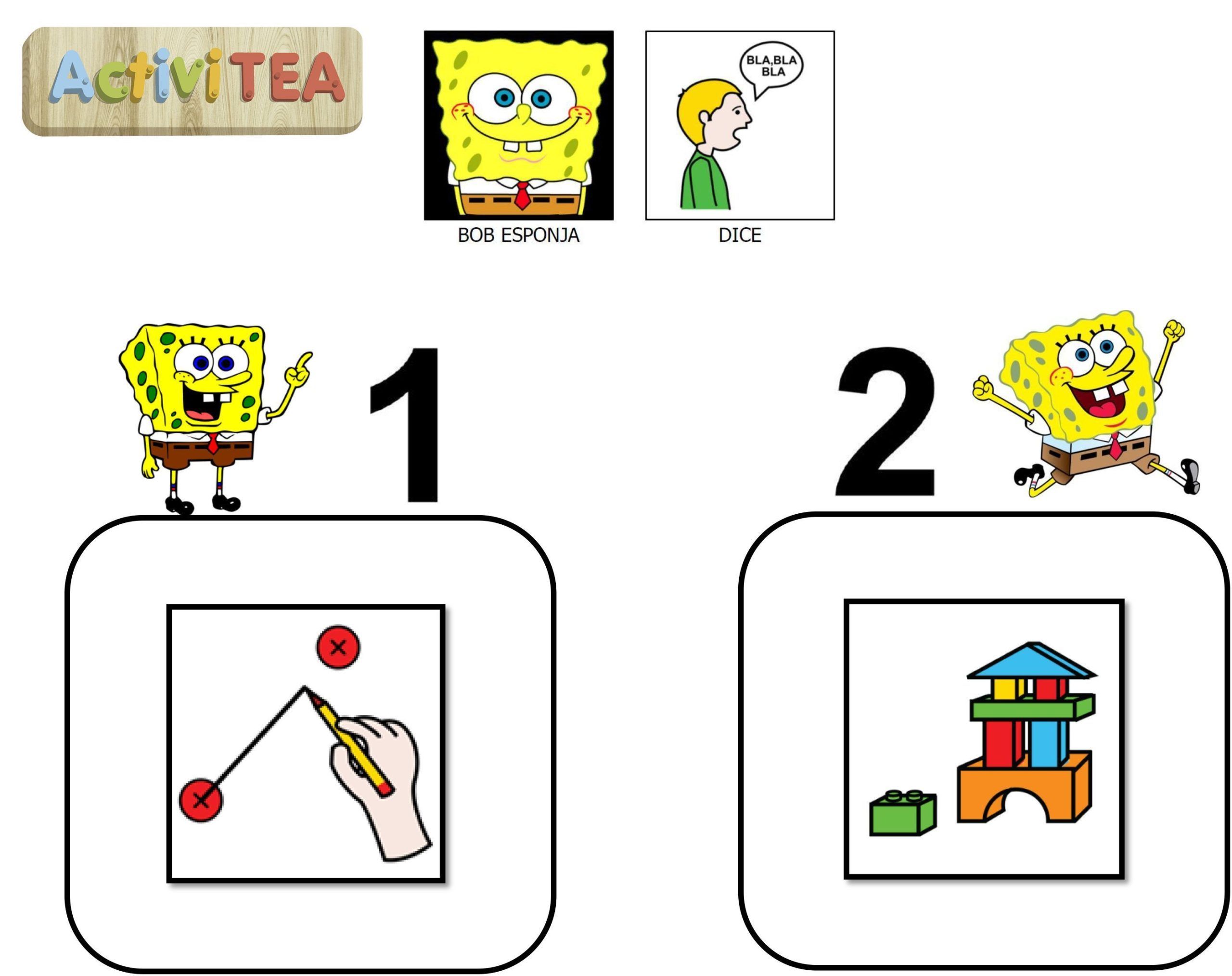 Bob esponja dice: primero trabajar y luego jugar